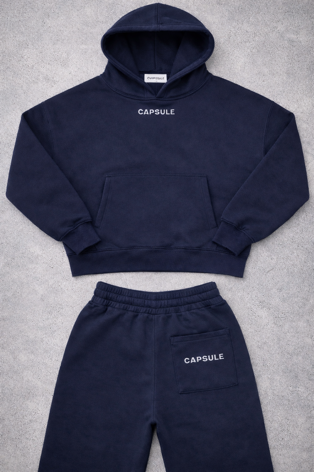 Deep Navy Hoodie + Tracksuit Deep Tones Set