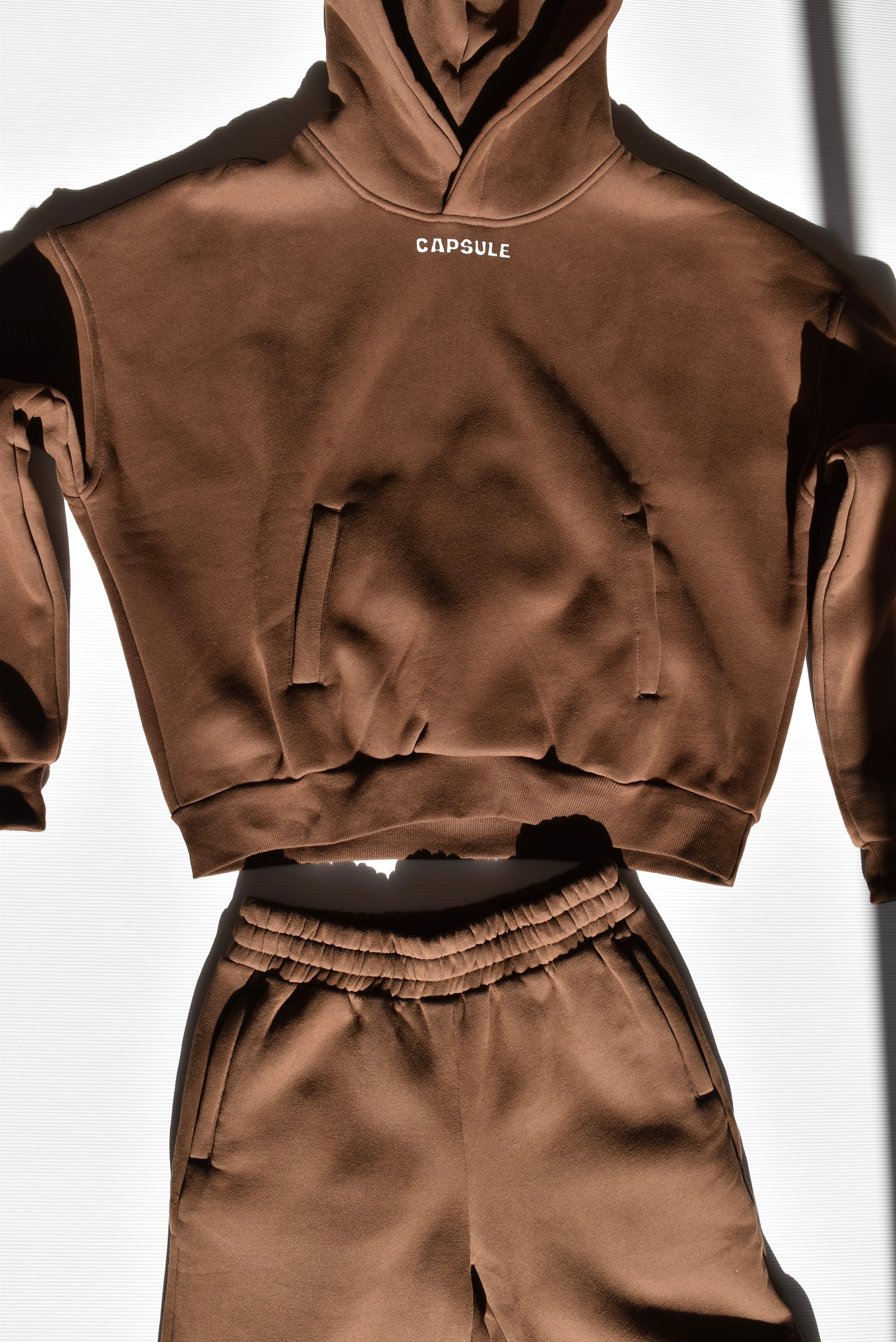 Brown Hoodie + Tracksuit SS1 Set