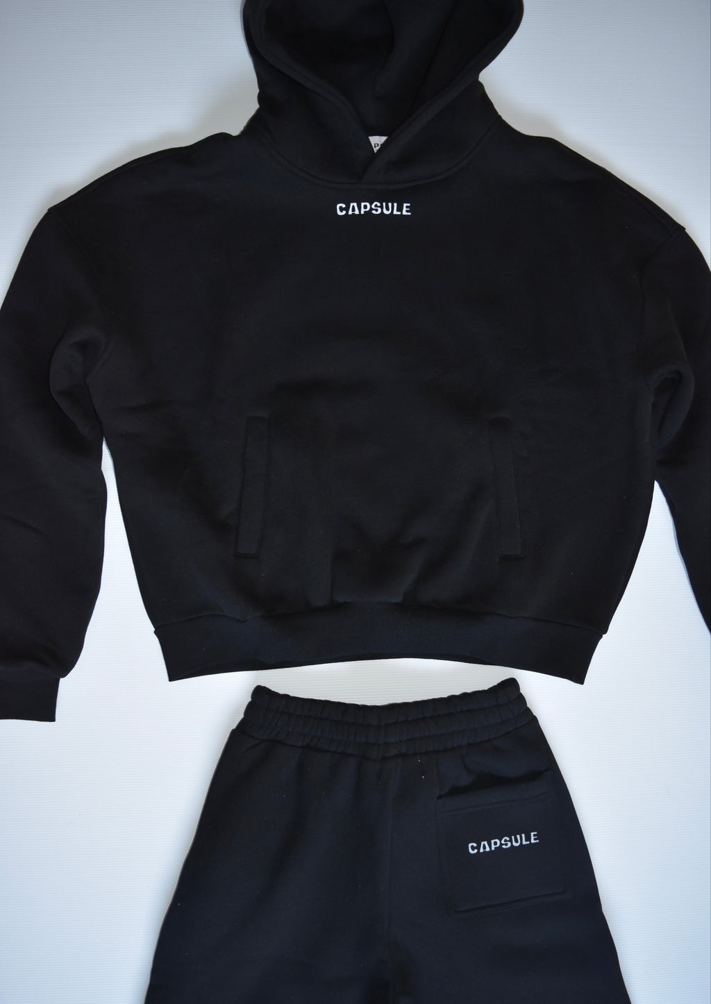 Black Hoodie + Tracksuit SS1 Set