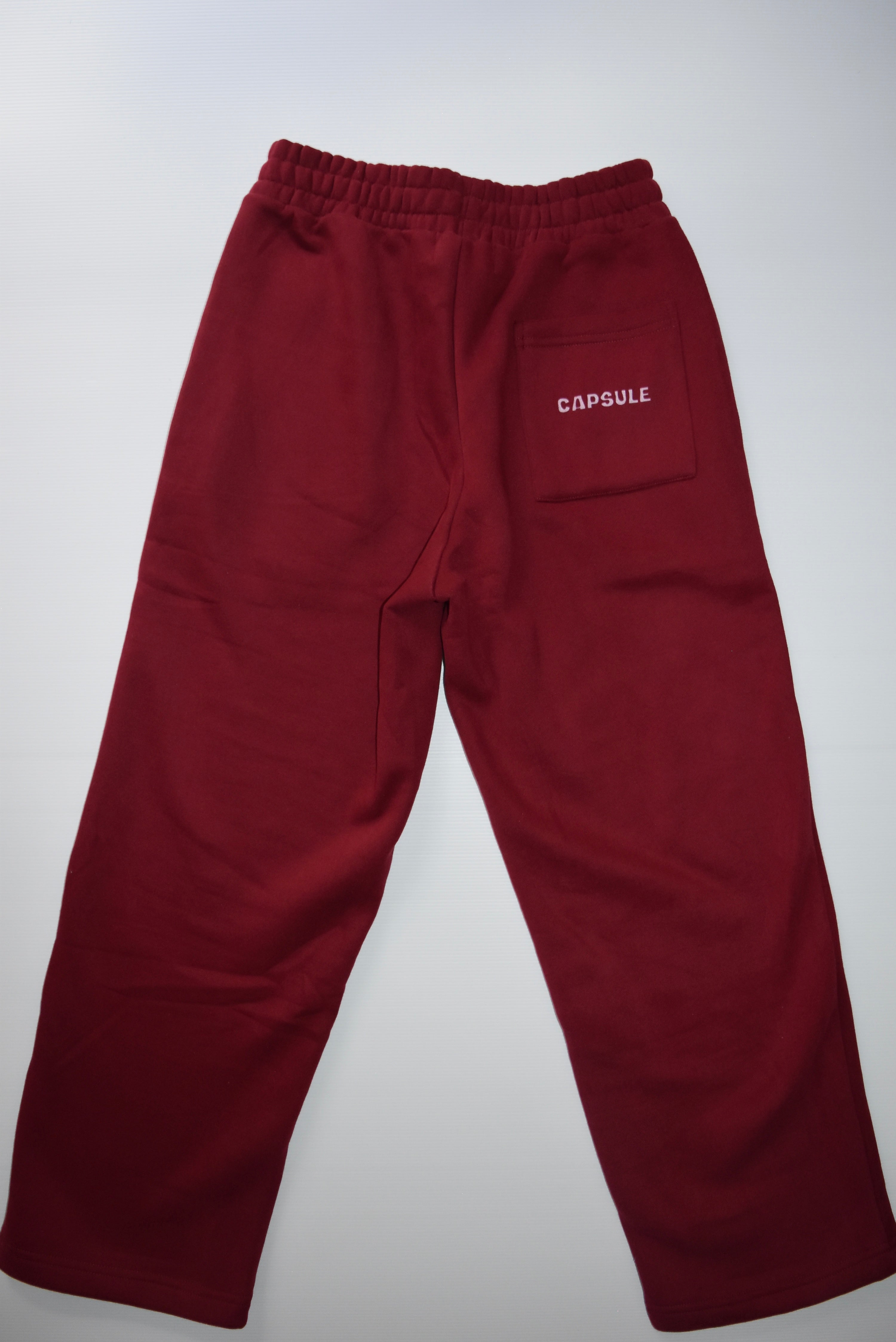 Wine Red Tracksuit Pants SS1