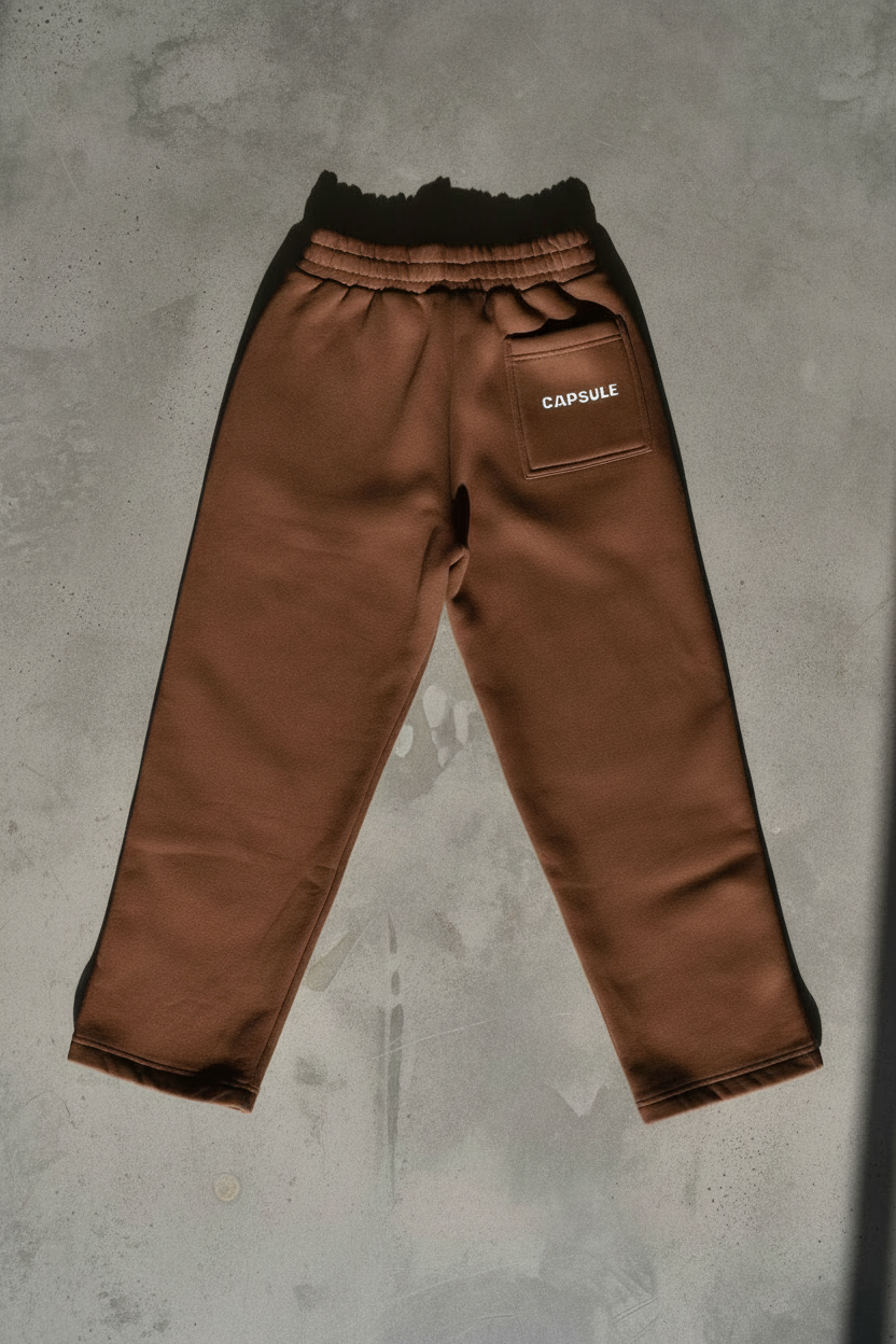 Brown Tracksuit Pants SS1
