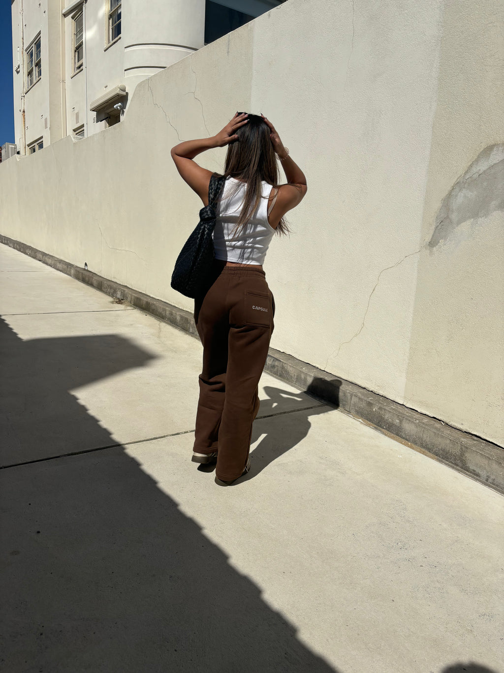 Brown Tracksuit Pants SS1